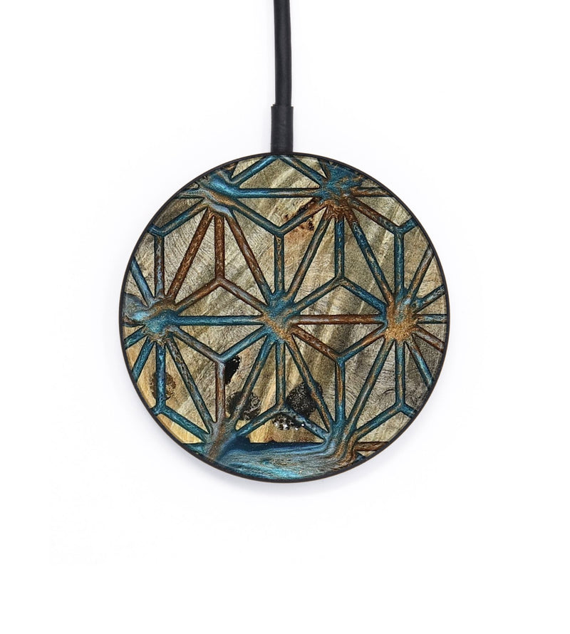 Circle Wood Wireless Charger - Karyme (Pattern, 801665)