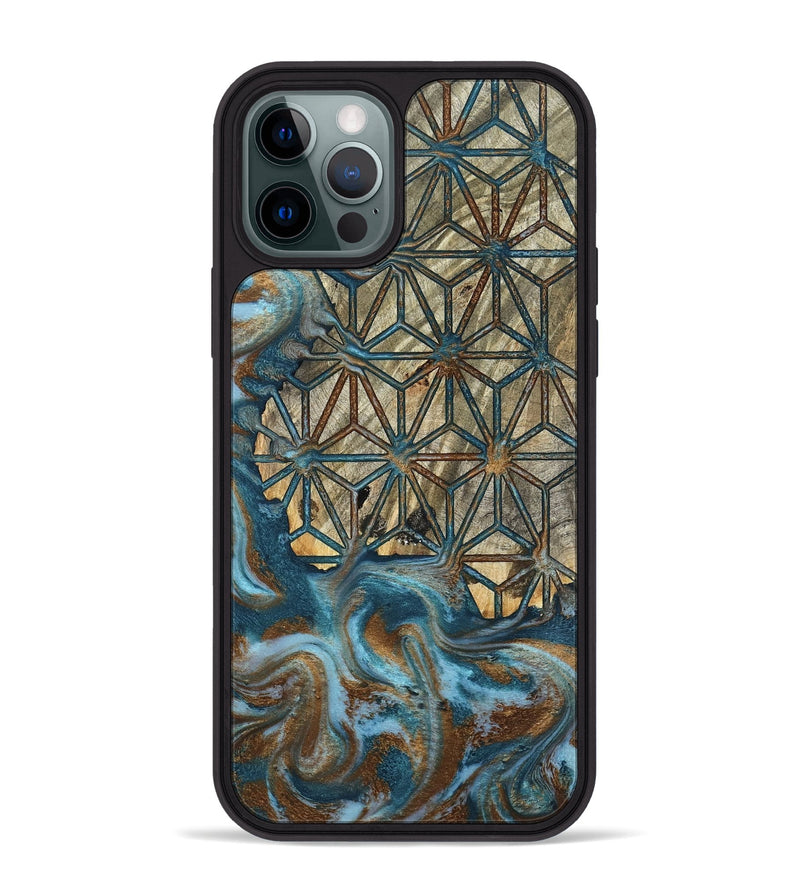 iPhone 12 Pro Max Wood Phone Case - Karyme (Pattern, 801665)