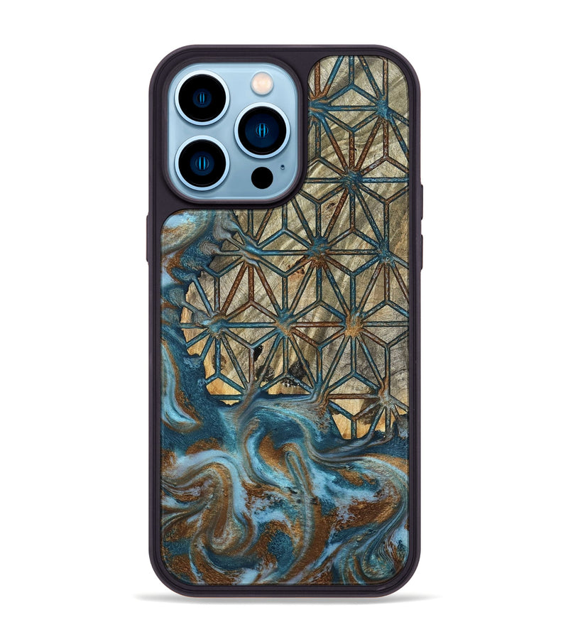 iPhone 14 Pro Max Wood Phone Case - Karyme (Pattern, 801665)