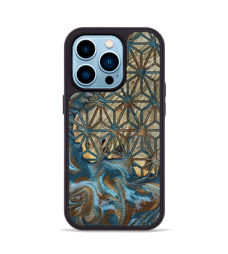iPhone 14 Pro Wood Phone Case - Karyme (Pattern, 801665)