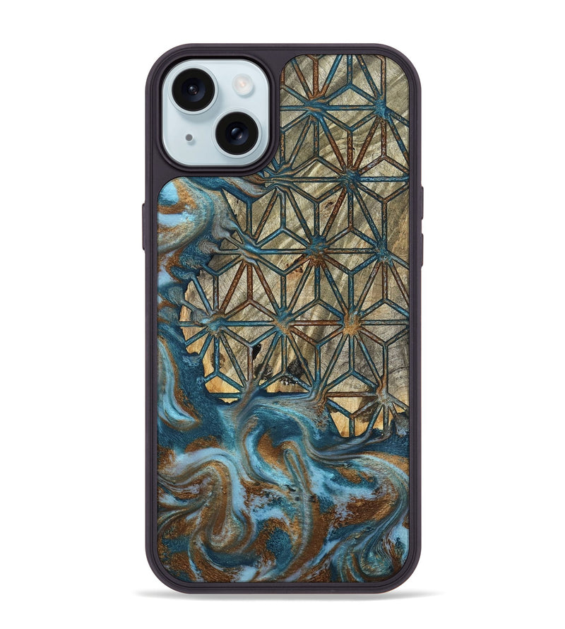 iPhone 15 Plus Wood Phone Case - Karyme (Pattern, 801665)
