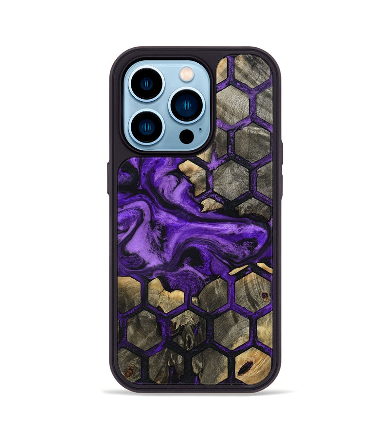 iPhone 14 Pro Wood Phone Case - Carla (Pattern, 801667)
