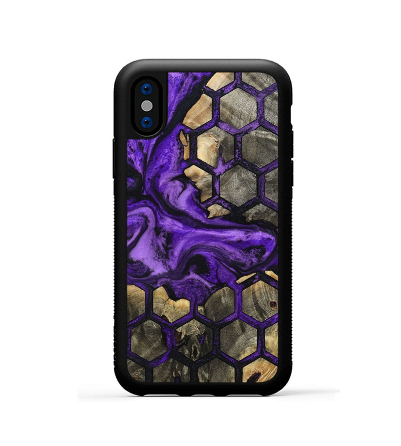 iPhone Xs Wood Phone Case - Carla (Pattern, 801667)