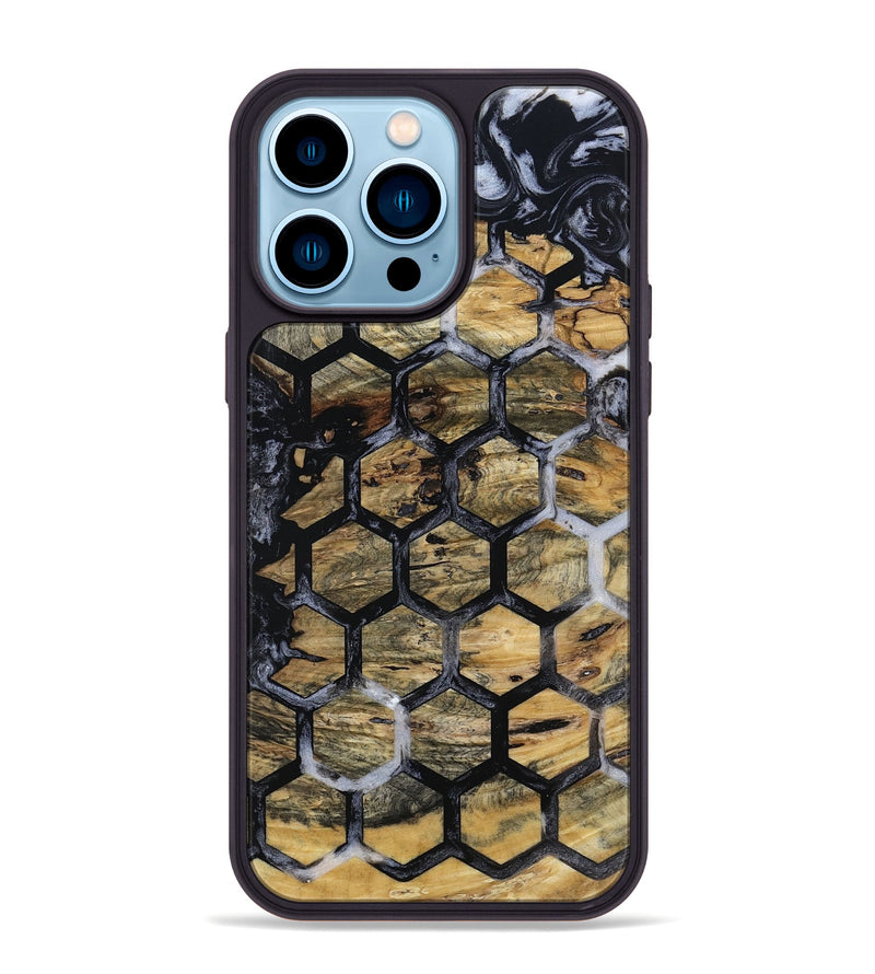 iPhone 14 Pro Max Wood Phone Case - Syble (Pattern, 801669)