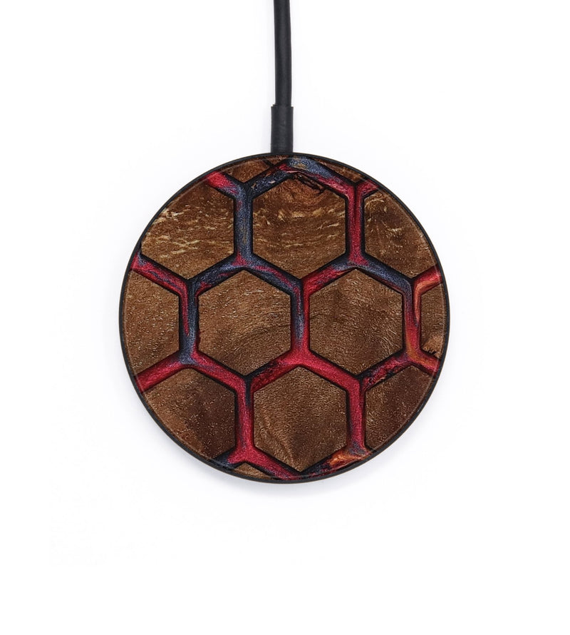 Circle Wood Wireless Charger - Logan (Pattern, 801670)