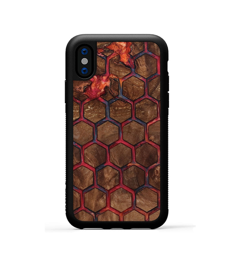 iPhone Xs Wood Phone Case - Logan (Pattern, 801670)