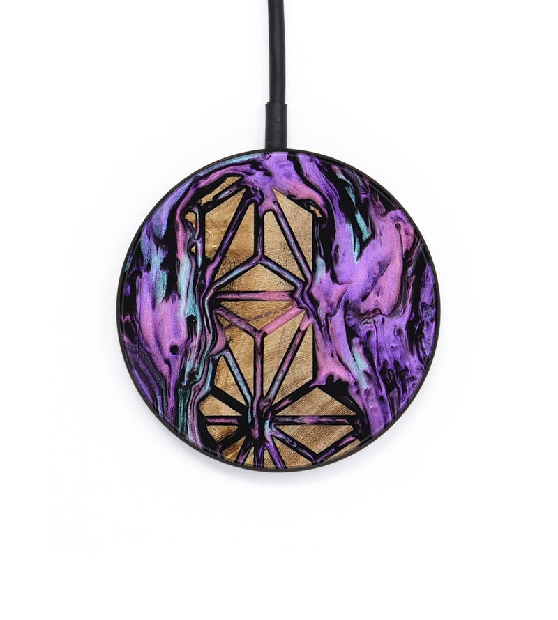 Circle Wood Wireless Charger - Catina (Pattern, 801671)