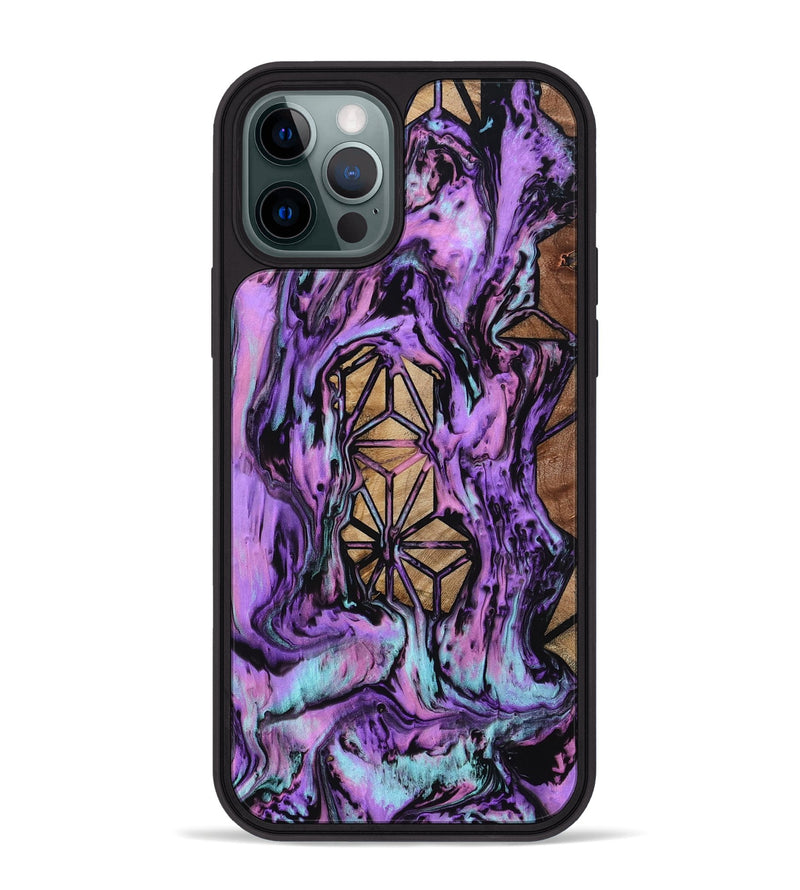 iPhone 12 Pro Max Wood Phone Case - Catina (Pattern, 801671)