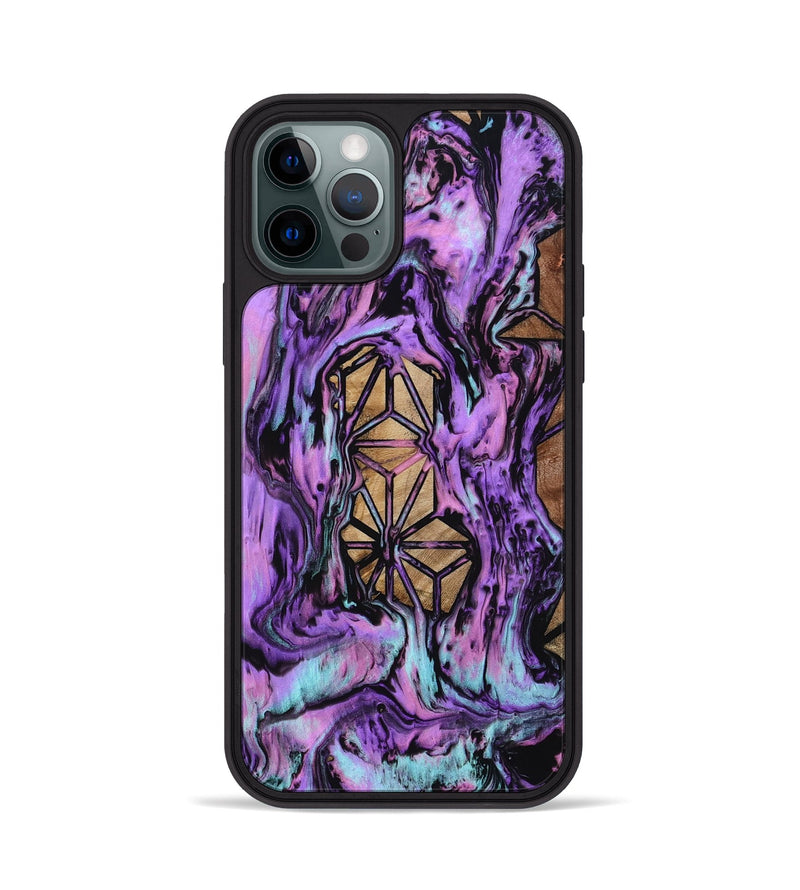 iPhone 12 Pro Wood Phone Case - Catina (Pattern, 801671)