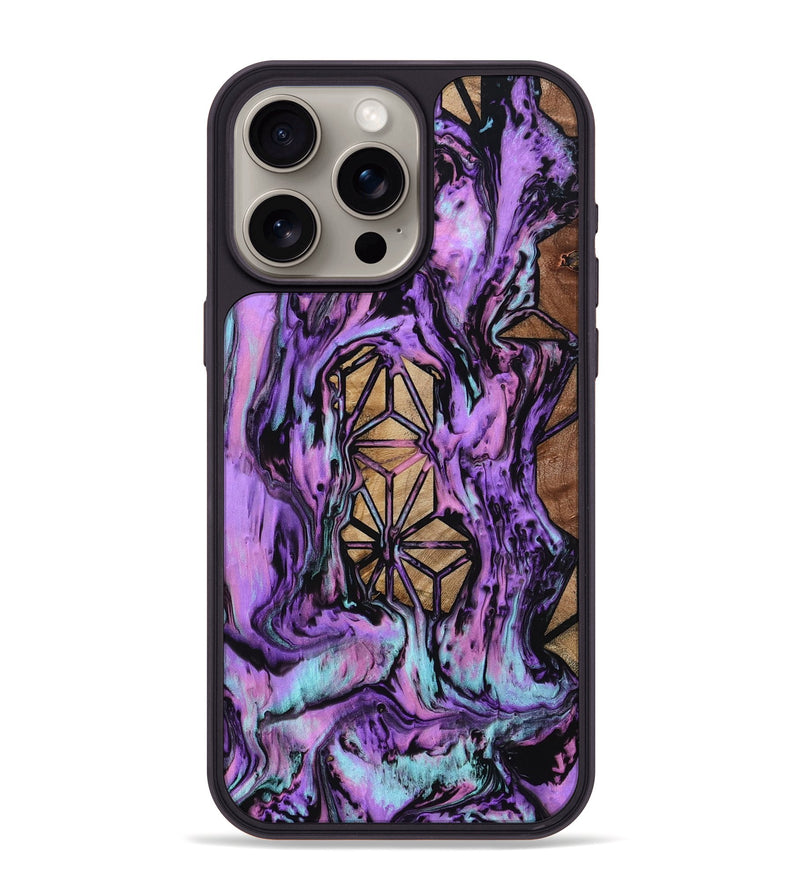 iPhone 15 Pro Max Wood Phone Case - Catina (Pattern, 801671)