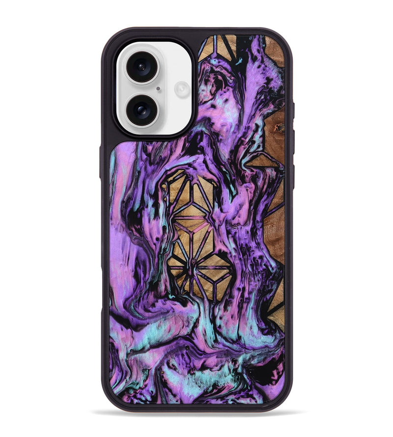 iPhone 16 Plus Wood Phone Case - Catina (Pattern, 801671)
