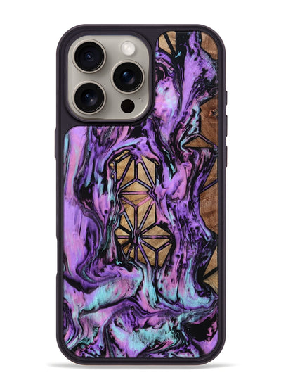 iPhone 16 Pro Max Wood Phone Case - Catina (Pattern, 801671)