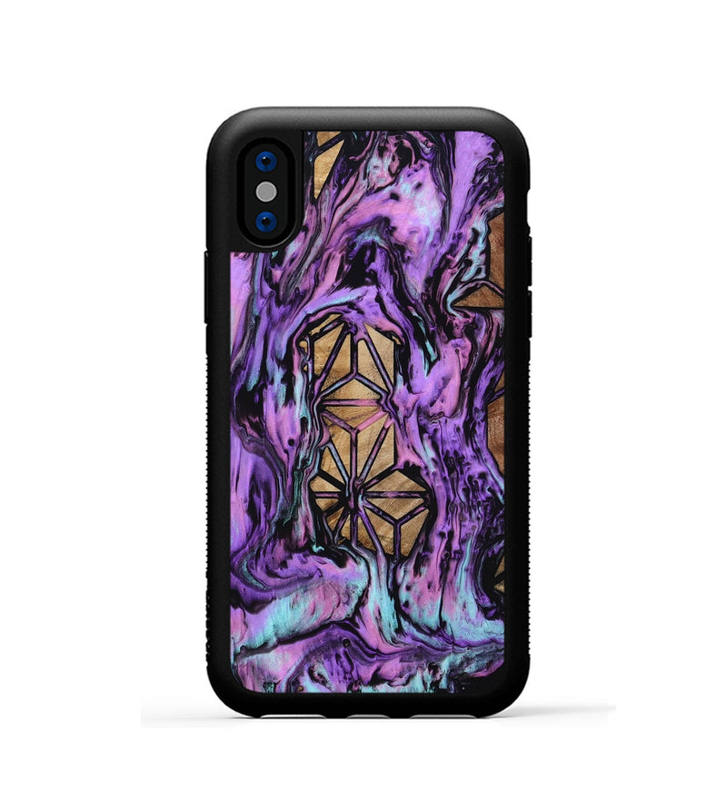 iPhone Xs Wood Phone Case - Catina (Pattern, 801671)