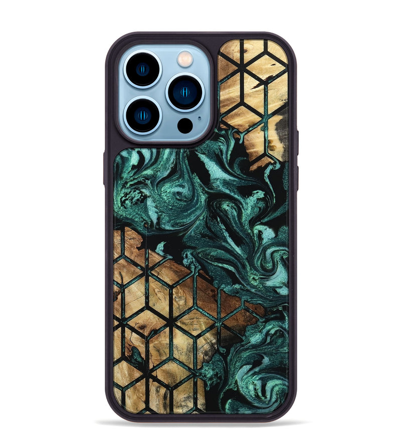 iPhone 14 Pro Max Wood Phone Case - Stewart (Pattern, 801673)