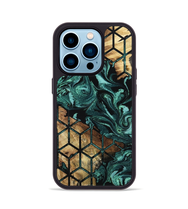 iPhone 14 Pro Wood Phone Case - Stewart (Pattern, 801673)
