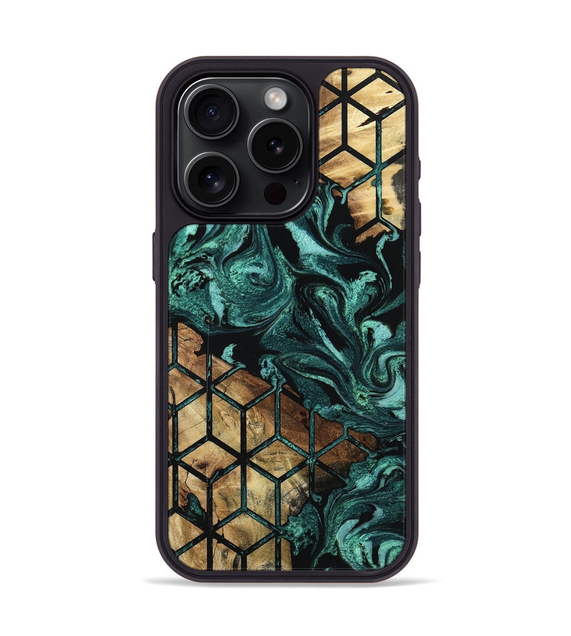 iPhone 15 Pro Wood Phone Case - Stewart (Pattern, 801673)
