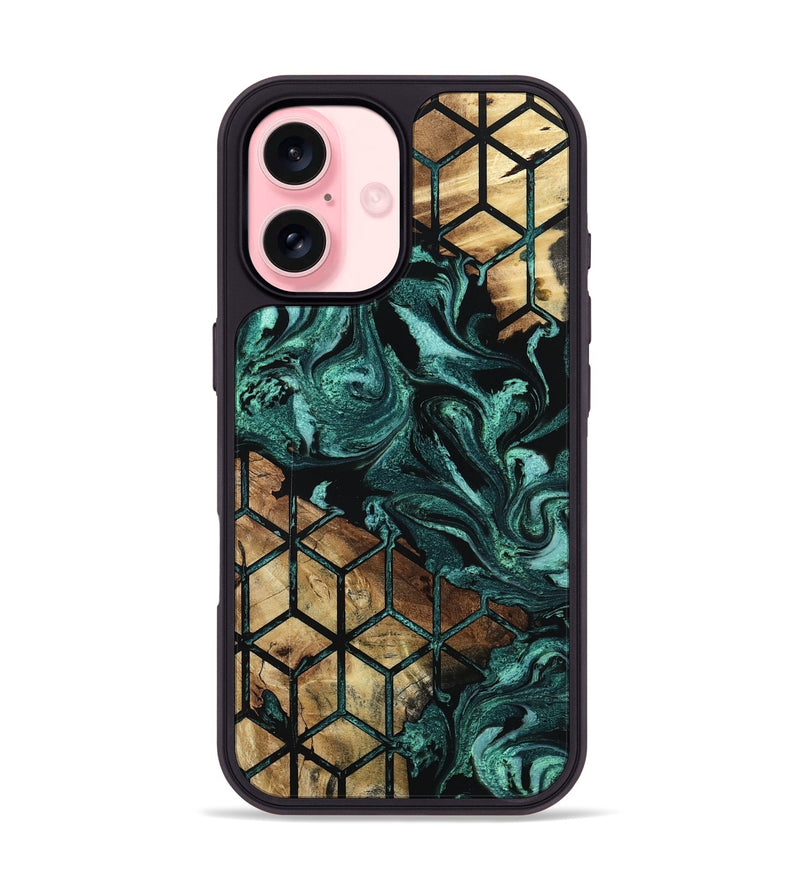 iPhone 16 Wood Phone Case - Stewart (Pattern, 801673)