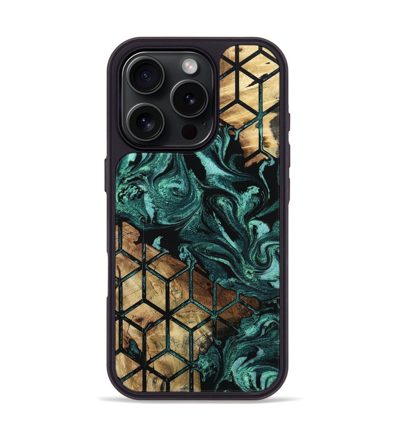 iPhone 16 Pro Wood Phone Case - Stewart (Pattern, 801673)