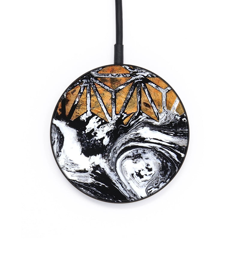 Circle Wood Wireless Charger - Kayley (Pattern, 801674)
