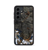 Galaxy S24 Wood Phone Case - Tracee (Teal & Gold, 801675)