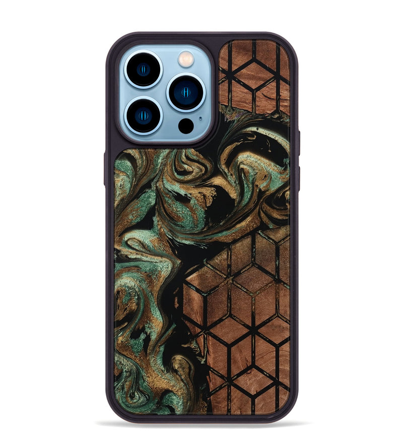 iPhone 14 Pro Max Wood Phone Case - Arlet (Pattern, 801676)