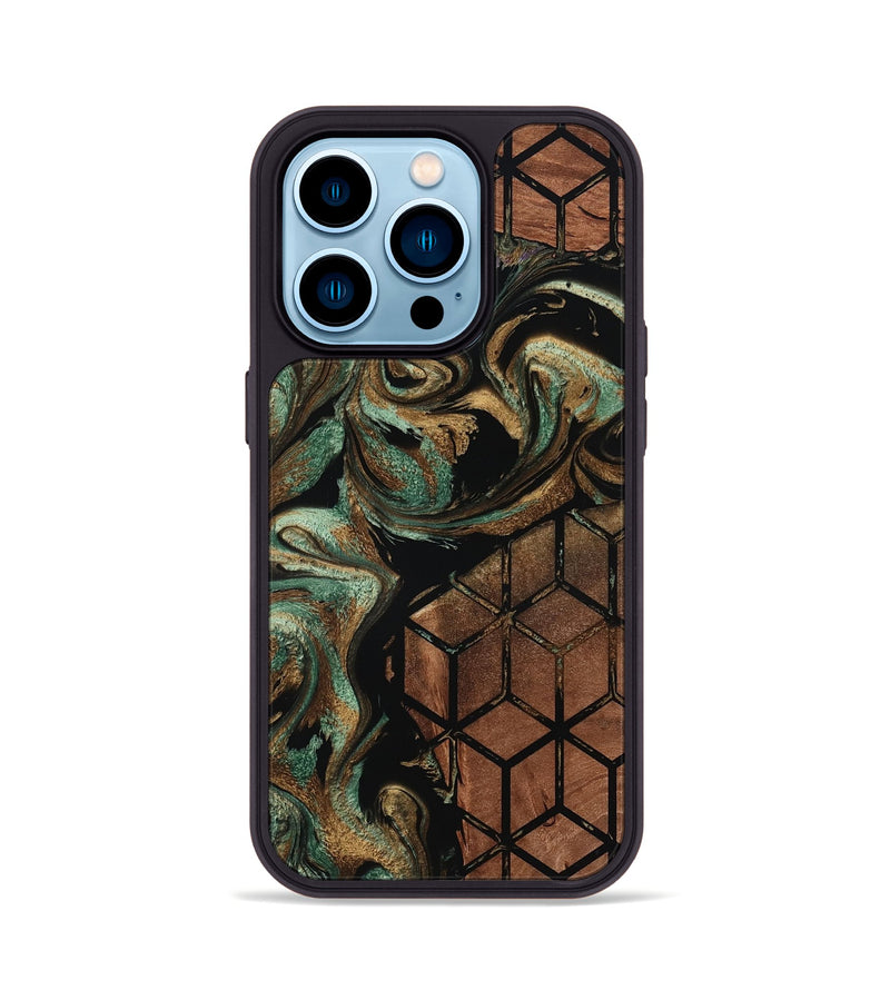 iPhone 14 Pro Wood Phone Case - Arlet (Pattern, 801676)