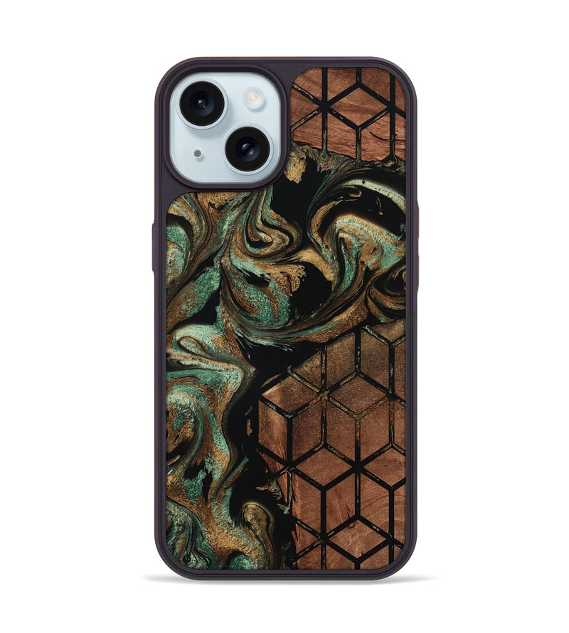 iPhone 15 Wood Phone Case - Arlet (Pattern, 801676)
