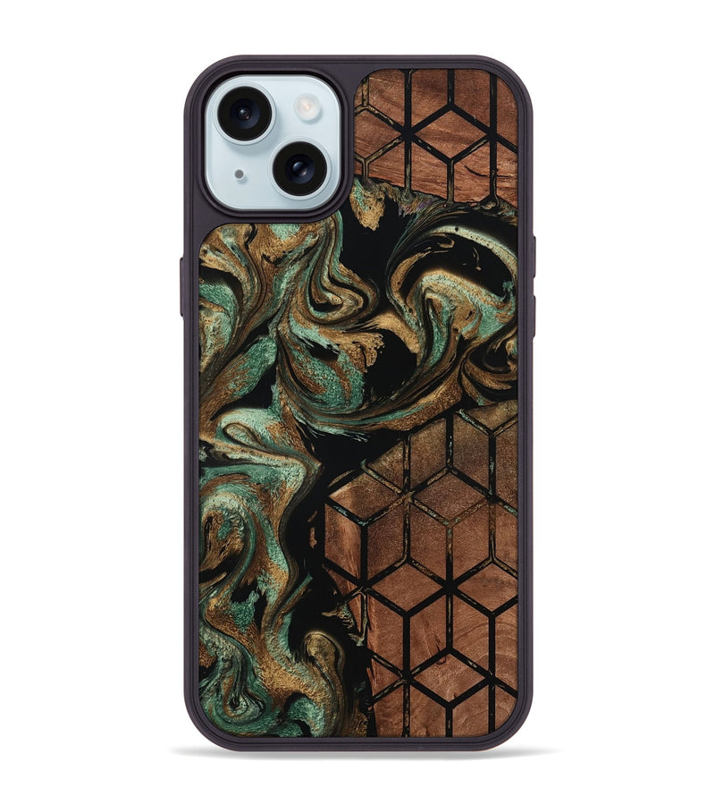 iPhone 15 Plus Wood Phone Case - Arlet (Pattern, 801676)