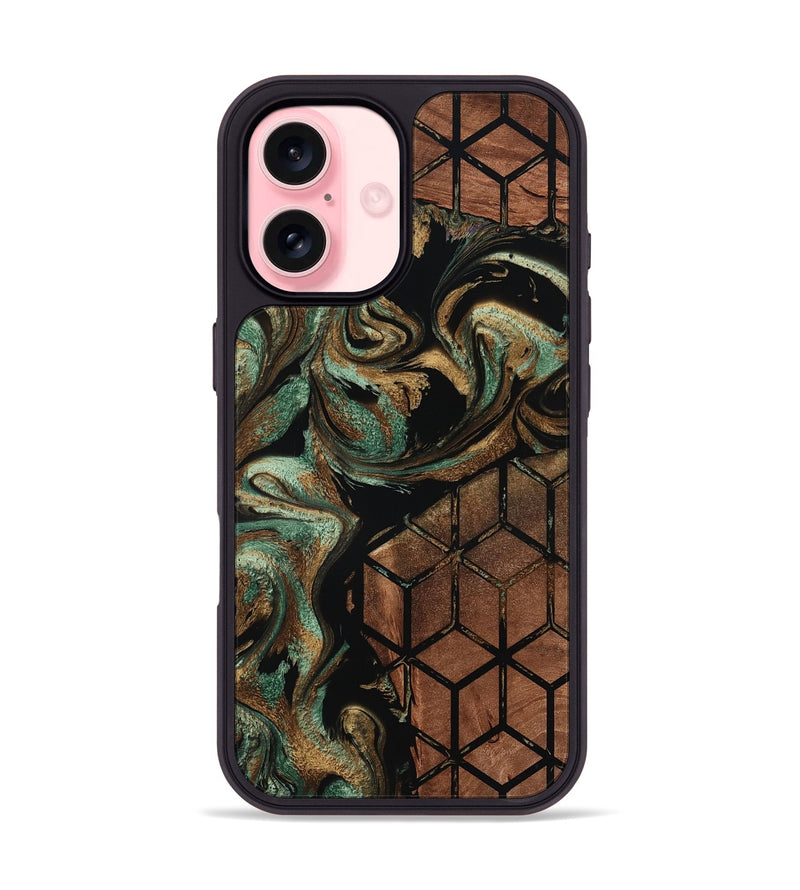 iPhone 16 Wood Phone Case - Arlet (Pattern, 801676)