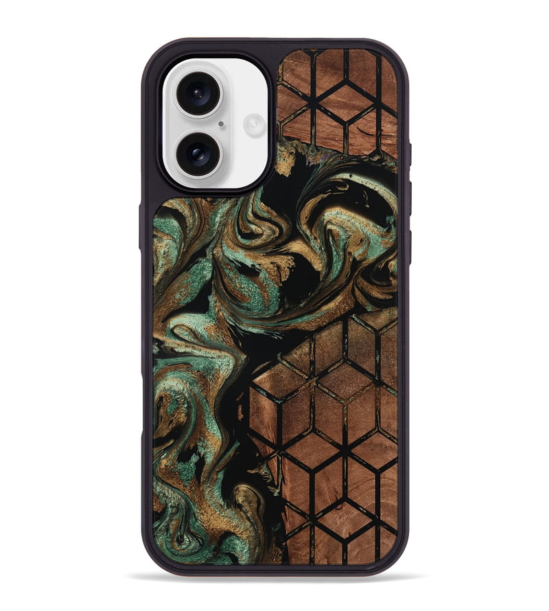 iPhone 16 Plus Wood Phone Case - Arlet (Pattern, 801676)