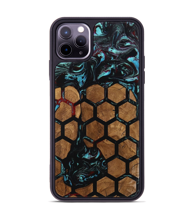 iPhone 11 Pro Max Wood Phone Case - Hakeem (Pattern, 801677)