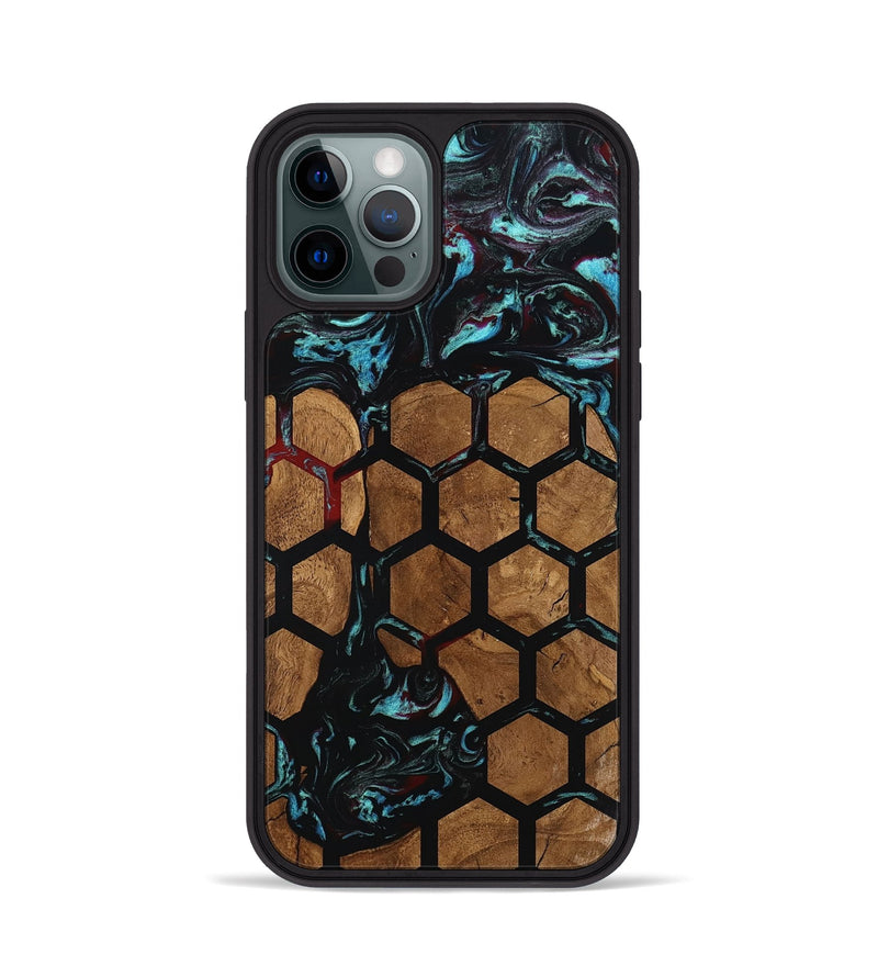 iPhone 12 Pro Wood Phone Case - Hakeem (Pattern, 801677)