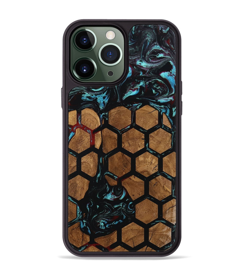 iPhone 13 Pro Max Wood Phone Case - Hakeem (Pattern, 801677)