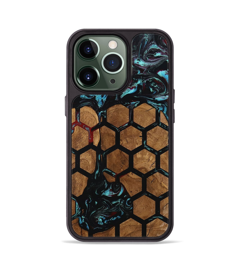 iPhone 13 Pro Wood Phone Case - Hakeem (Pattern, 801677)