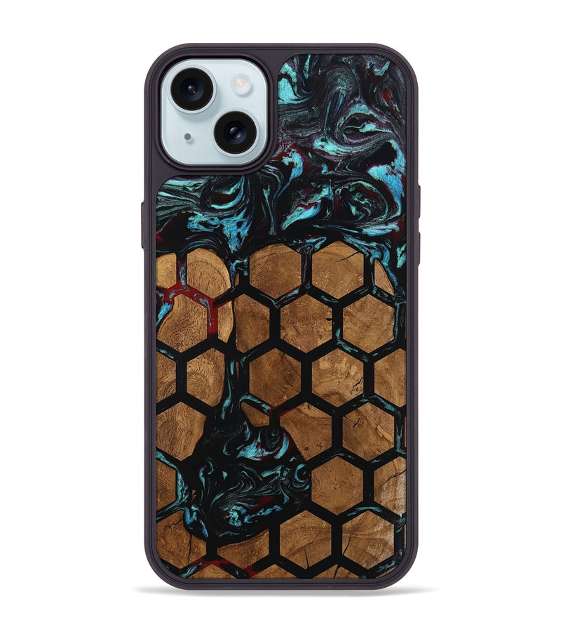 iPhone 15 Plus Wood Phone Case - Hakeem (Pattern, 801677)