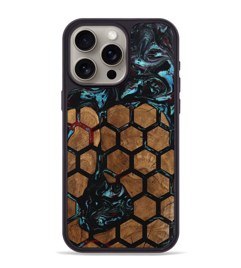iPhone 15 Pro Max Wood Phone Case - Hakeem (Pattern, 801677)