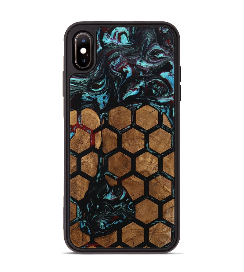 iPhone Xs Max Wood Phone Case - Hakeem (Pattern, 801677)