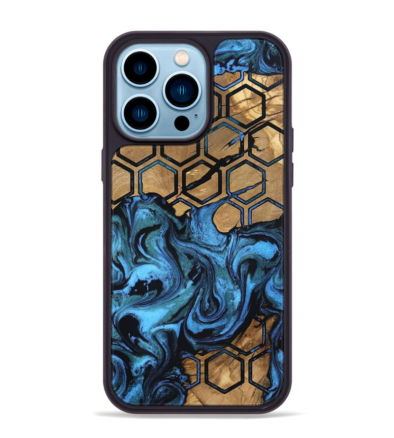 iPhone 14 Pro Max Wood Phone Case - Raiden (Pattern, 801678)