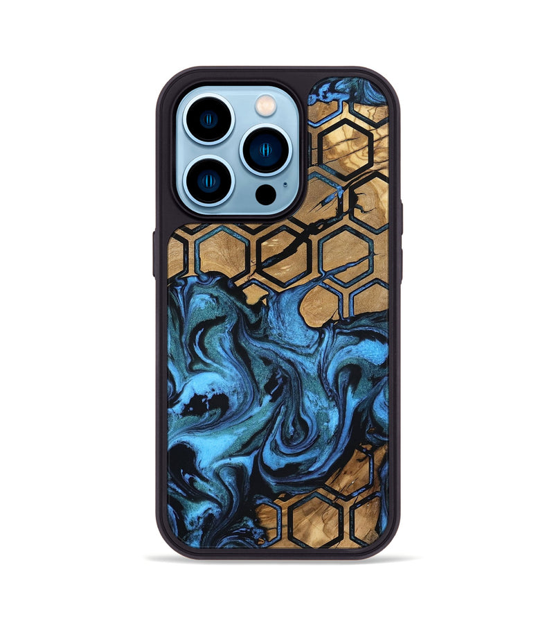 iPhone 14 Pro Wood Phone Case - Raiden (Pattern, 801678)