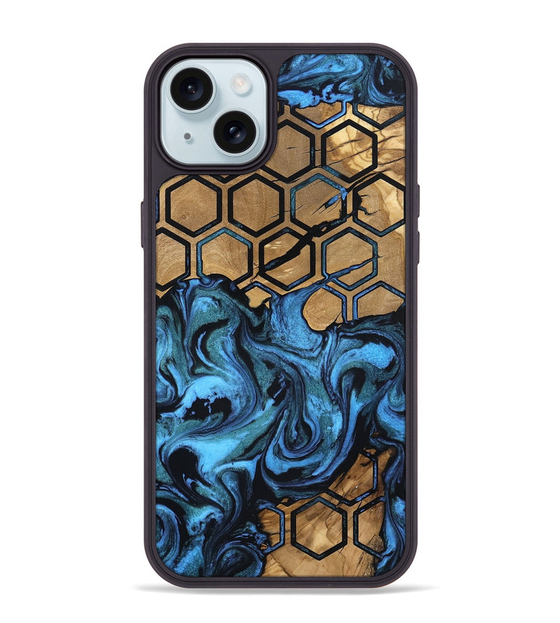 iPhone 15 Plus Wood Phone Case - Raiden (Pattern, 801678)
