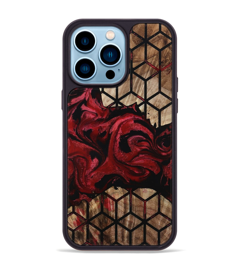 iPhone 14 Pro Max Wood Phone Case - Nigel (Pattern, 801679)