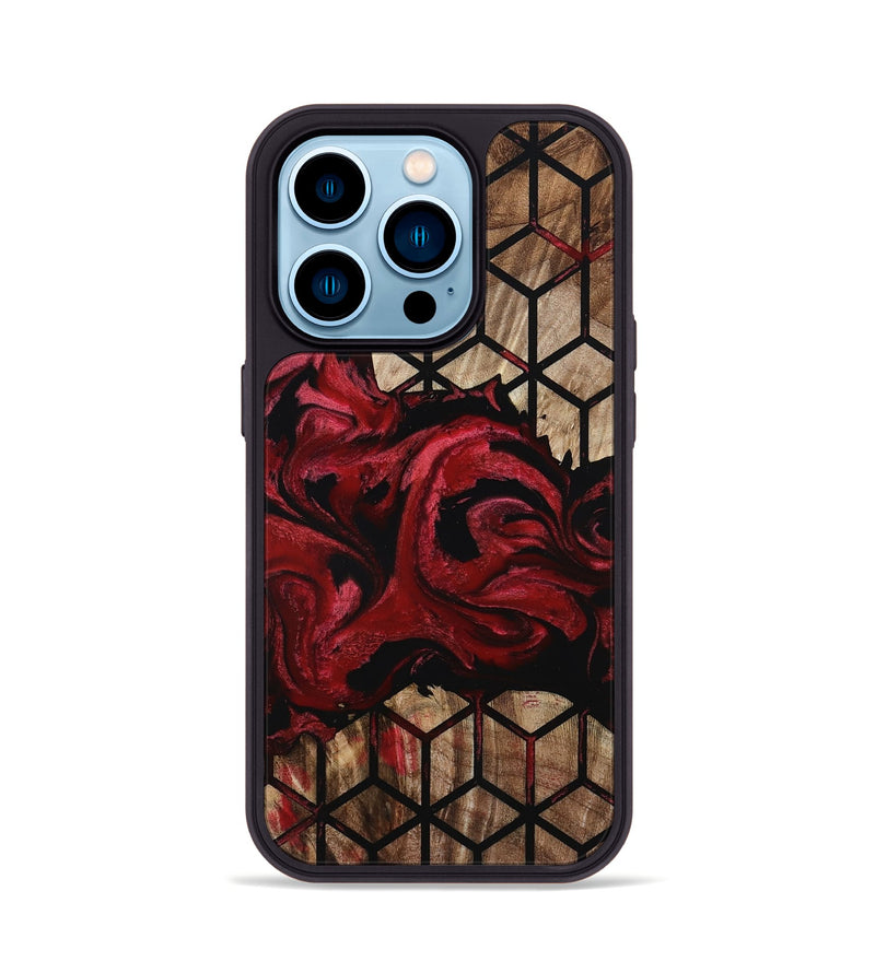 iPhone 14 Pro Wood Phone Case - Nigel (Pattern, 801679)