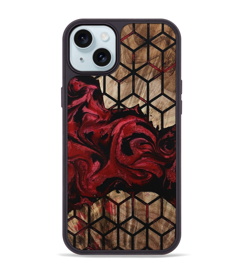iPhone 15 Plus Wood Phone Case - Nigel (Pattern, 801679)