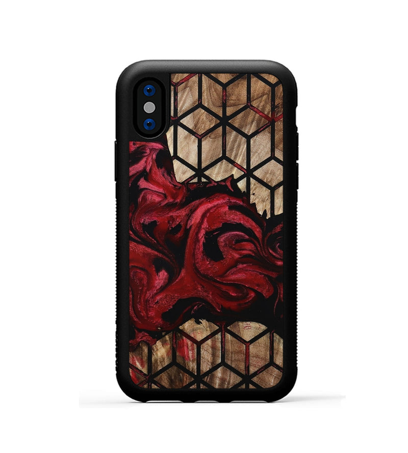 iPhone Xs Wood Phone Case - Nigel (Pattern, 801679)