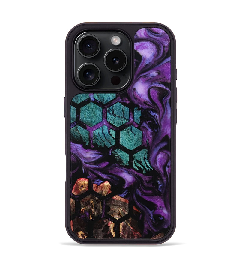 iPhone 16 Pro Wood Phone Case - Ingrid (Pattern, 801680)