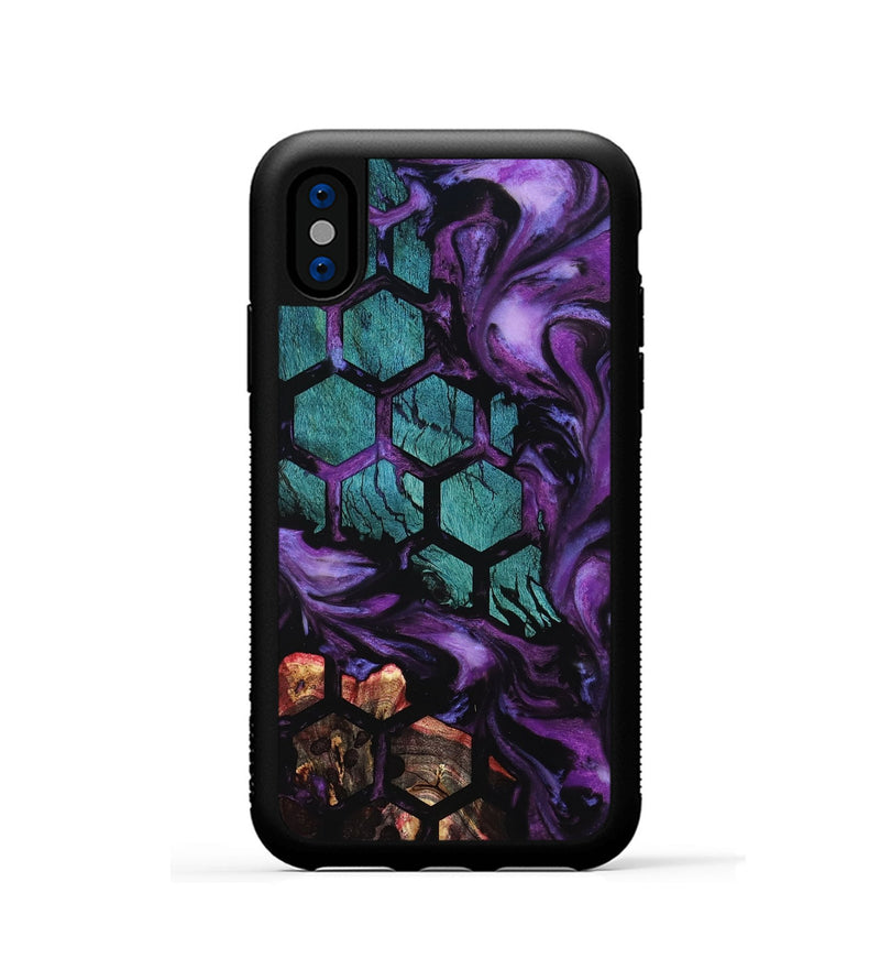 iPhone Xs Wood Phone Case - Ingrid (Pattern, 801680)
