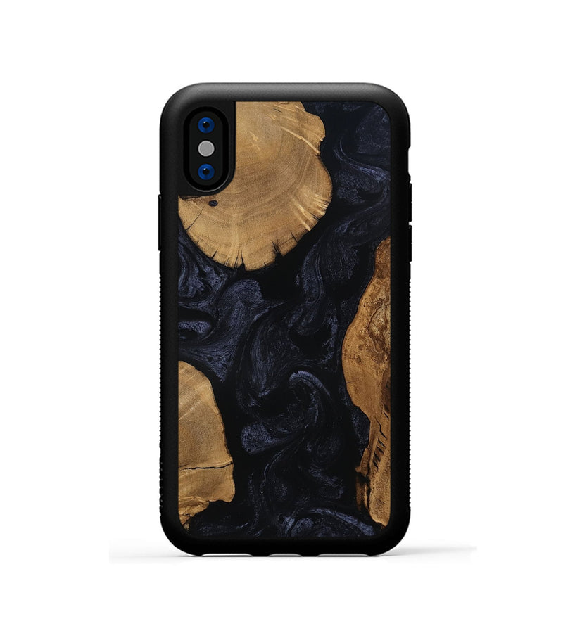 iPhone Xs Wood Phone Case - Madge (Ancient Olive, 801682)