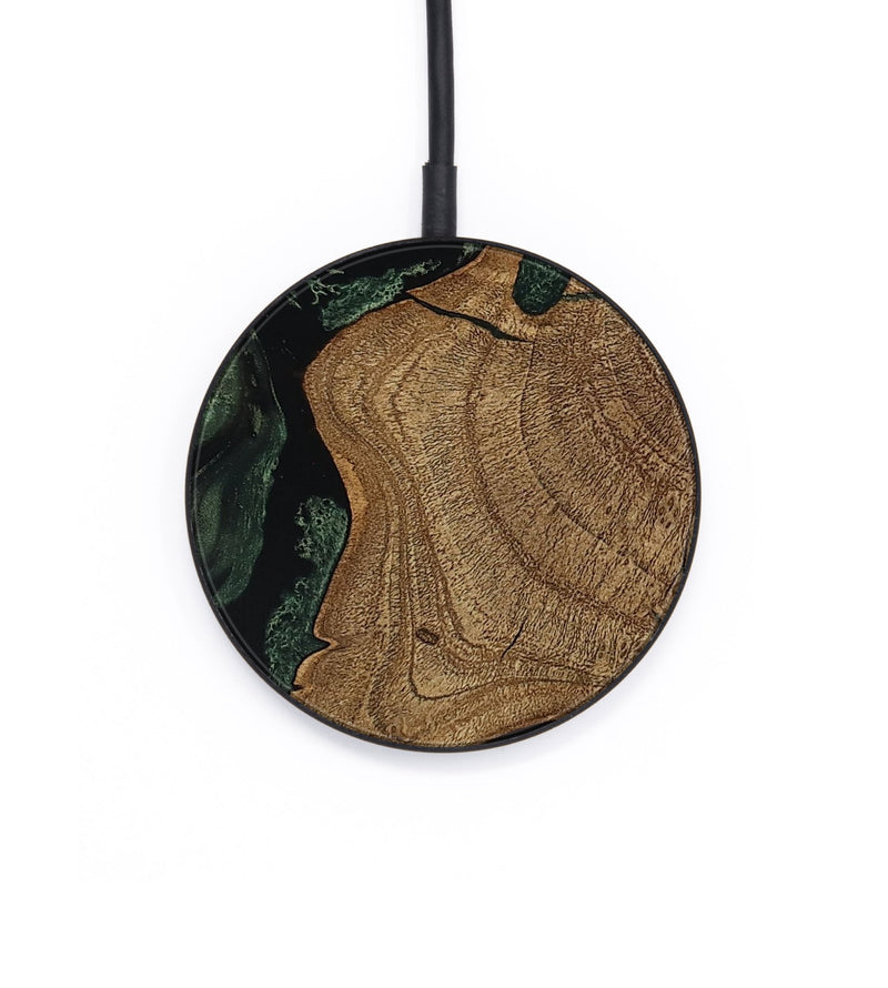 Circle Wood Wireless Charger - Esme (Ancient Olive, 801683)