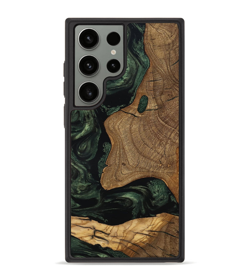 Galaxy S23 Ultra Wood Phone Case - Esme (Ancient Olive, 801683)