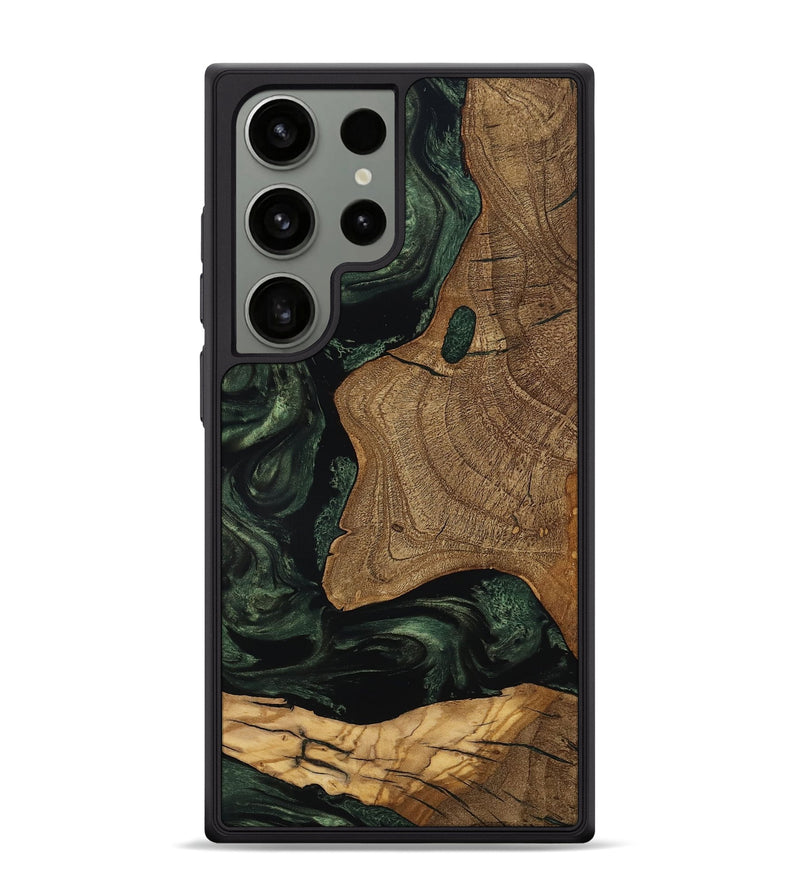 Galaxy S24 Ultra Wood Phone Case - Esme (Ancient Olive, 801683)